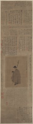 图片[1]-Chen Hongshou Beggar Map Axis-China Archive